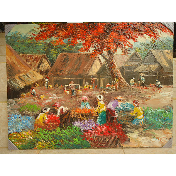 Flower Market Painting-DSW11-1719
