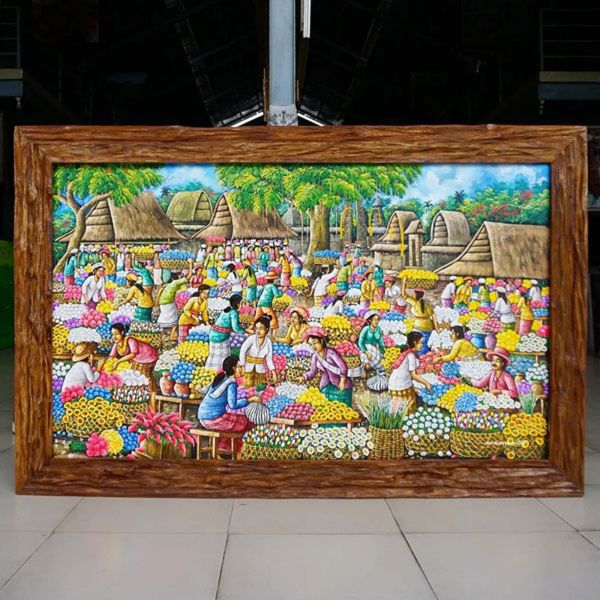 Flower Market Painting-DSW11-1140