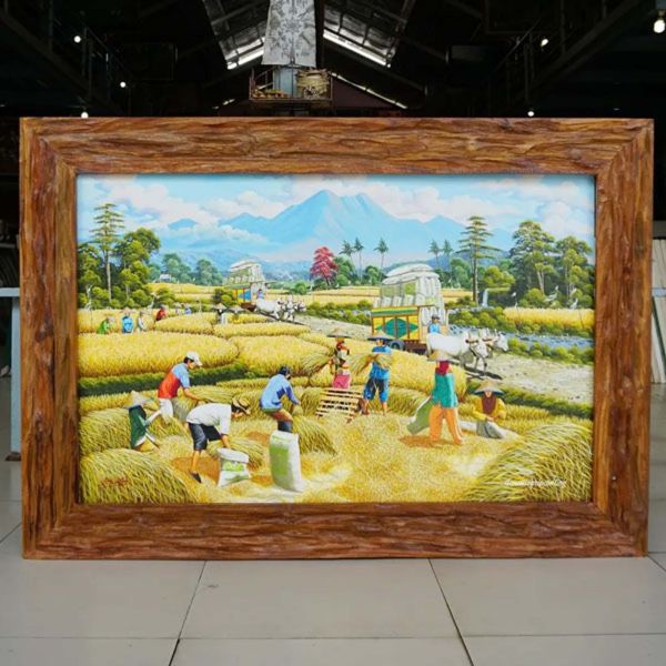 Harvest Rice Painting-DSW11-1105