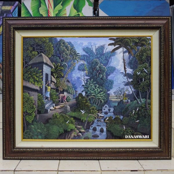 Balinese Village Painting-DSW11-1205