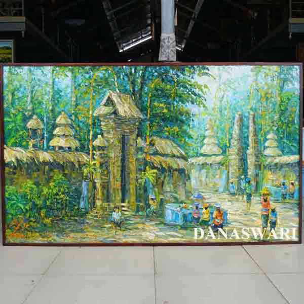 Balinese Village Life Painting-DSW11-1264