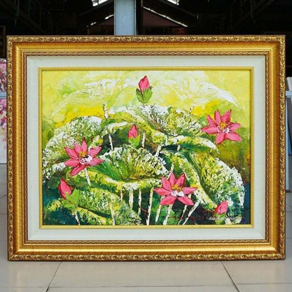 Lotus Flower Painting-DSW9-2237