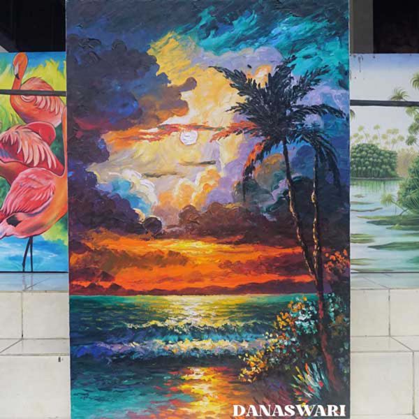 Twilight by the Sea Painting-DSW11-0231