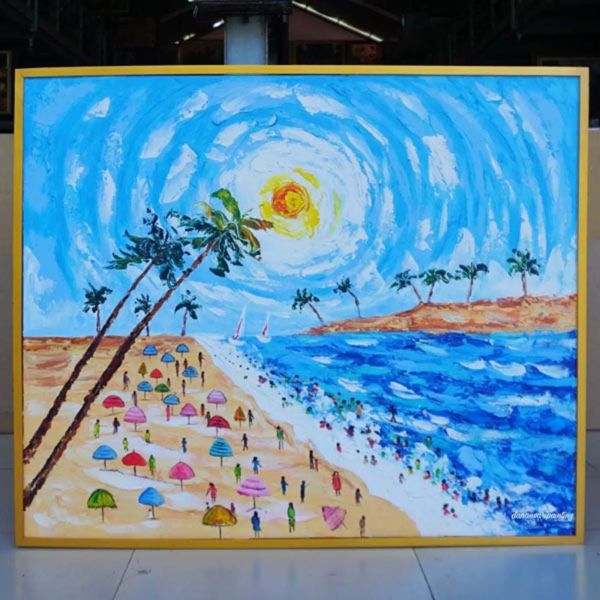 Beach Scenery Painting-DSW11-1127