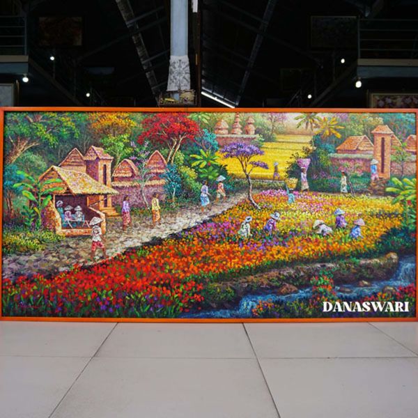 Balinese Village Painting-DSW11-1146