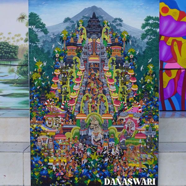 Welcome to our Balinese Traditional Painting collection! Each piece is a masterpiece that will transport you to the captivating island of Bali. Handcrafted by skilled local artisans, these paintings showcase the rich cultural heritage and artistic traditions of Balinese craftsmanship. With vibrant colors and intricate details, these artworks are a true reflection of the island's mystical landscapes and ancestral legends. Whether you are an art enthusiast or simply looking to add a touch of exotic beauty to your space, our Balinese Traditional Paintings are sure to create a unique and enchanting ambiance in your home. Explore our collection today and discover the allure of Balinese artistry. Balinese Traditional Painting-DSW4-1230