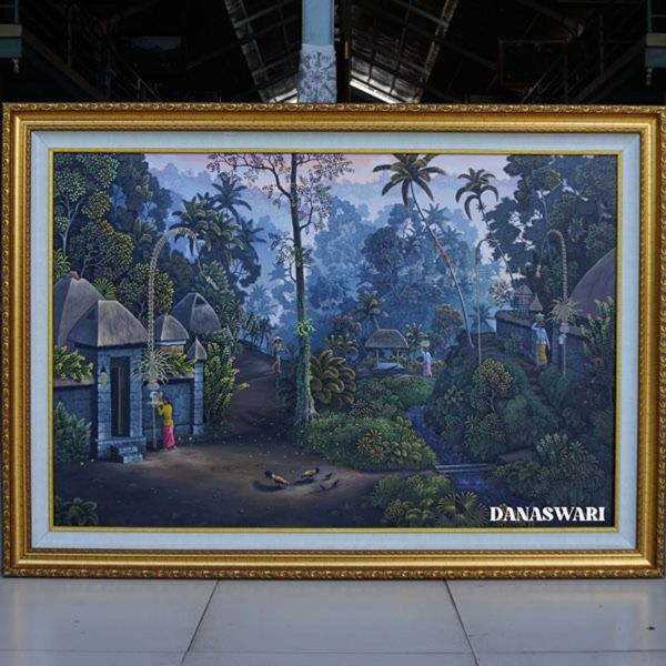 Balinese Village Painting-DSW11-1162