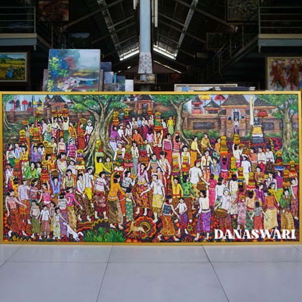 Introducing our exquisite Religious Ceremony Painting, a mesmerizing piece that captures the essence of spirituality and tranquility. Handcrafted with immense attention to detail, this stunning artwork is adorned with vibrant colors and intricate patterns, bringing to life the awe-inspiring energy of religious ceremonies. Whether you're seeking a unique addition to your sacred space or a thoughtful gift for a loved one, this painting is sure to evoke a sense of divine serenity and inspire moments of introspection. Display it proudly in your home or office, allowing its undeniable beauty to transport you to a place of inner calmness. Embrace the power of art and faith with our Religious Ceremony Painting. Religious Ceremony Painting-DSW4-1240