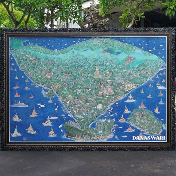 Immerse yourself in the beauty of Bali with this stunning Bali Island Painting. This enchanting piece captures the vibrant colors and serene landscapes of Bali, transporting you to a tropical paradise with each gaze. Handcrafted by skilled artists, this painting is a true work of art that will add a touch of exotic charm to any space. Display it in your living room, bedroom, or office to infuse your décor with the allure of Bali's rich culture and natural beauty. Bring a piece of paradise into your home with this captivating Bali Island Painting. Bali Island Painting-DSW4-1250