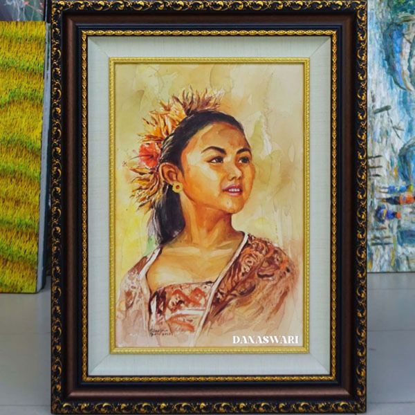 Beautiful Balinese Child Painting-DSW8-2277