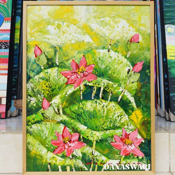 Lotus Flower Painting-DSW9-2277