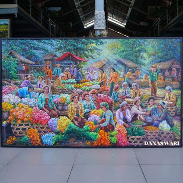 Flower Market Painting-DSW11-1197