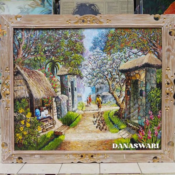 Harmony in Bali Village Painting-DSW11-0219
