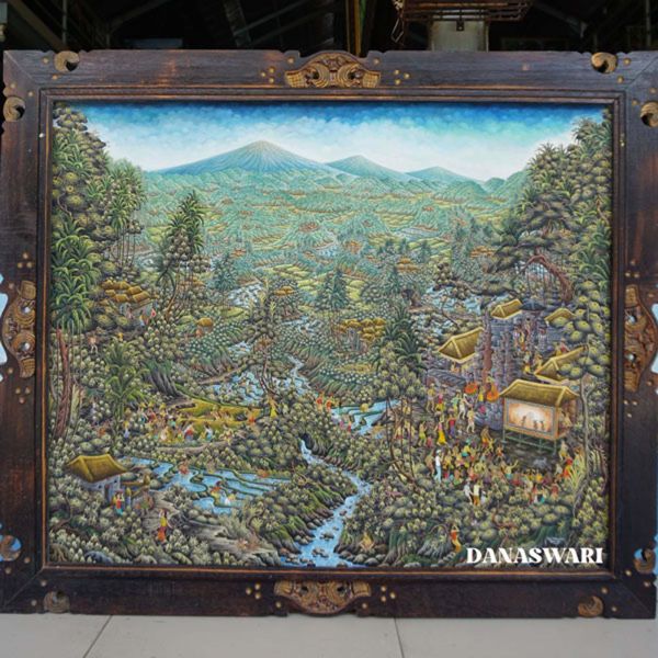 Immerse yourself in the vibrant world of Balinese Traditional Painting with this stunning piece! Handcrafted by skilled artisans in Bali, this painting showcases intricate details and vivid colors that capture the rich cultural heritage of Bali. Each brushstroke tells a story, making this artwork a beautiful addition to any home or office decor. Bring a touch of exotic elegance to your space with this Balinese Traditional Painting today Balinese Traditional Painting-DSW4-1258