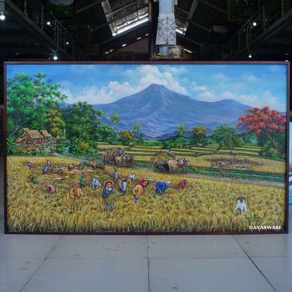 Beautiful Rice Field Painting-DSW18-0163
