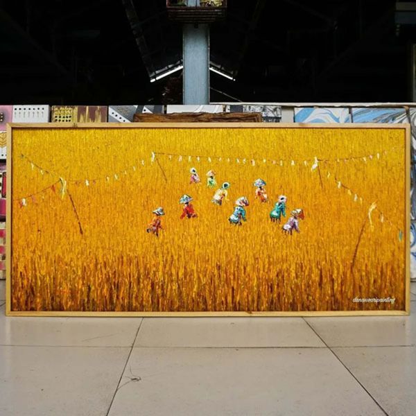 Harvest Rice Painting-DSW18-0117