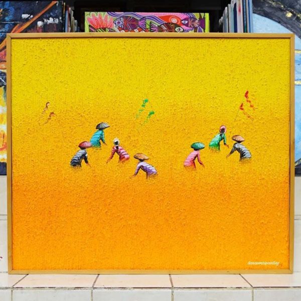 Harvest Rice Painting-DSW18-0121